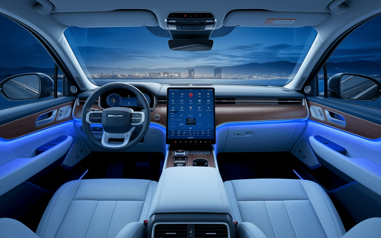 intérieur tech hyundai santa fe automatic tableau de bord