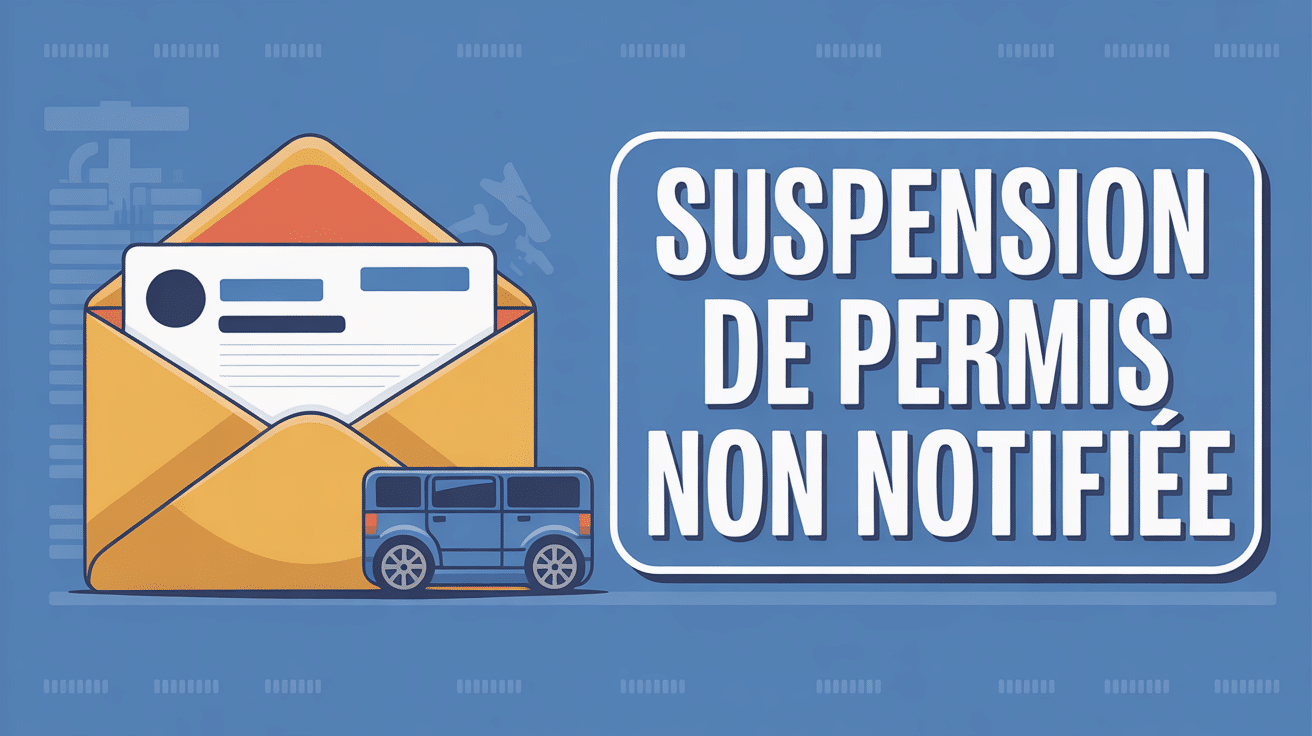 je n'ai pas recu la notification de suspension de permis illustration enveloppe