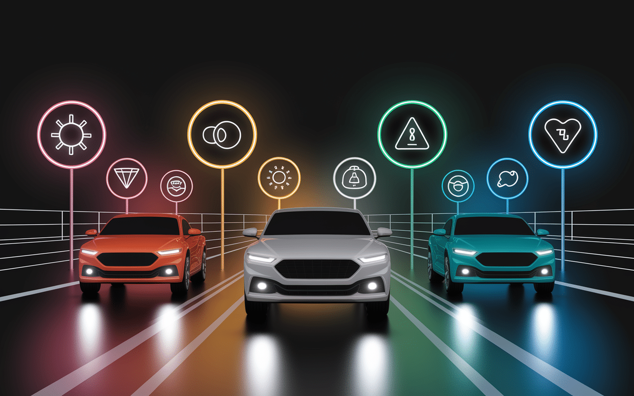 différents voyant dacia sandero colorés