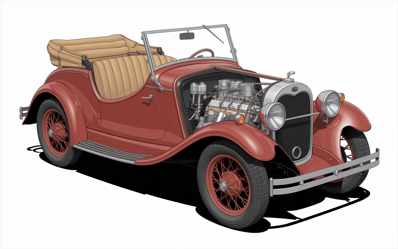 vue technique 4l plein air châssis moteur