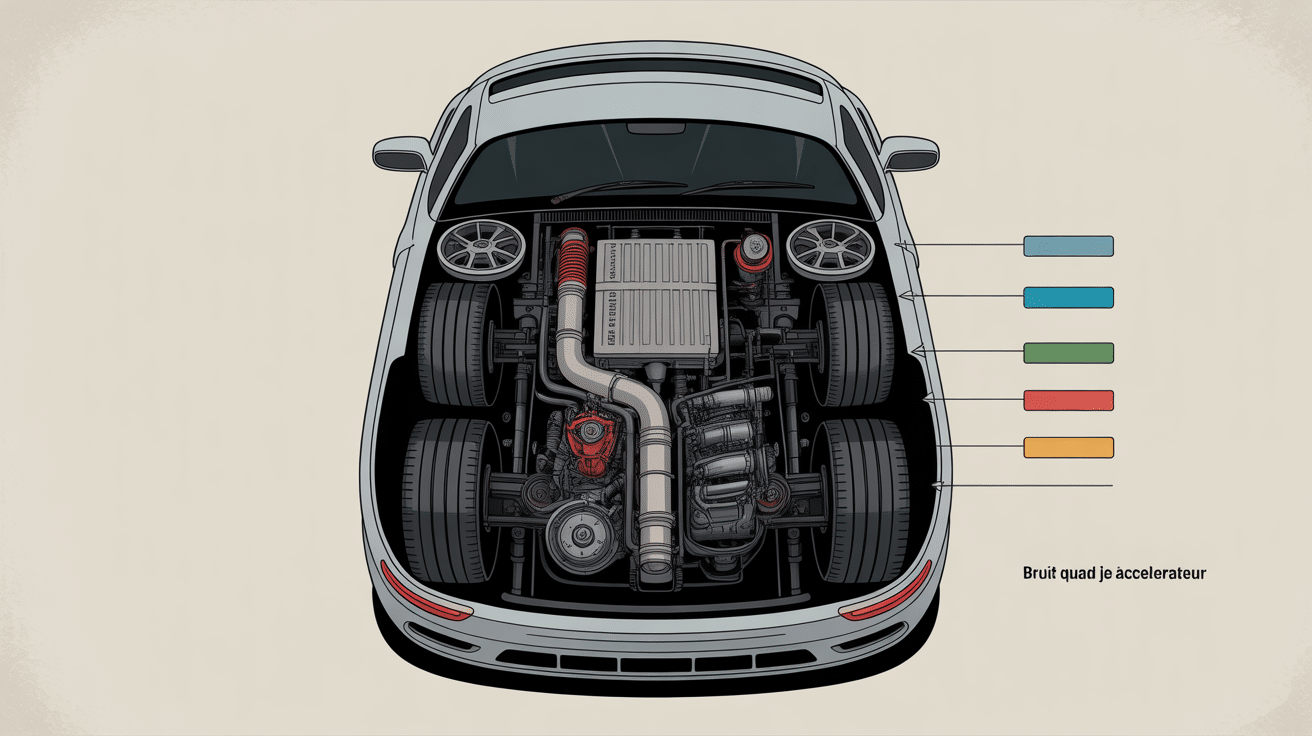 bruit quand je lache l'accelerateur vue transmission echappement roues