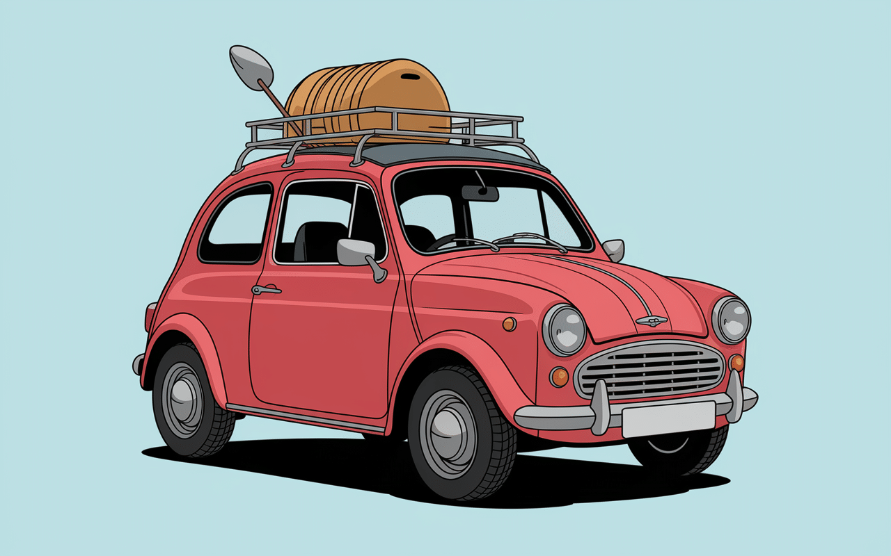 illustration voiture sans permis 4x4 avec garde au sol