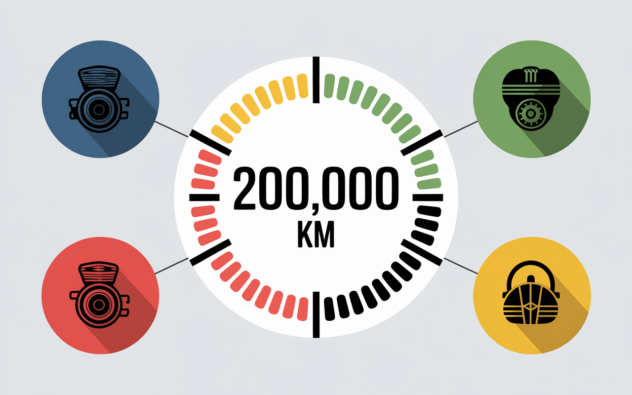 Compteur 200000km infographie durée de vie moteur Ecoboost