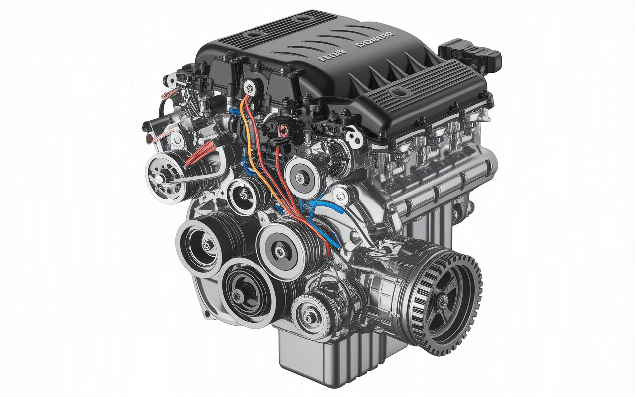 Schéma technique composants durée de vie moteur Ecoboost