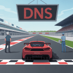 vue circuit Formula 1 dns voiture grille