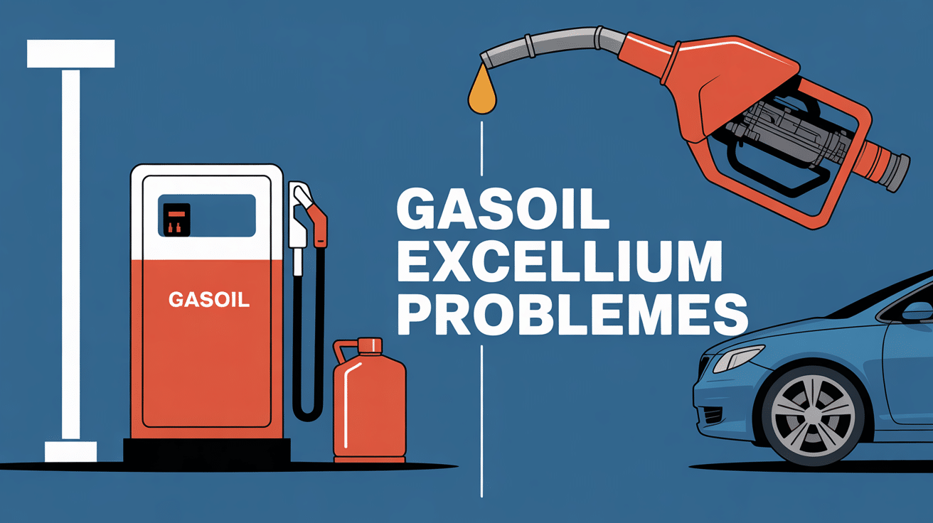 station service moderne avec pompe gasoil excellium problème