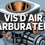 Détail vis d'air carburateur mise en évidence