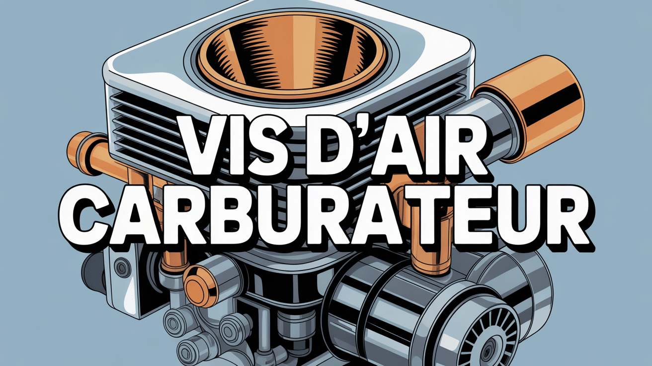 Détail vis d'air carburateur mise en évidence