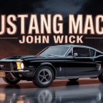mustang in john wick noire classique cinématographique