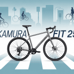nakamura fit 250 vélo urbain gris aluminium moderne