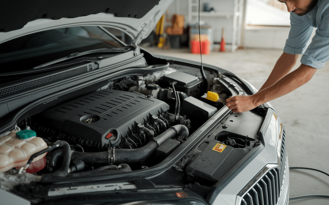 controle voyant service peugeot 208 sous capot
