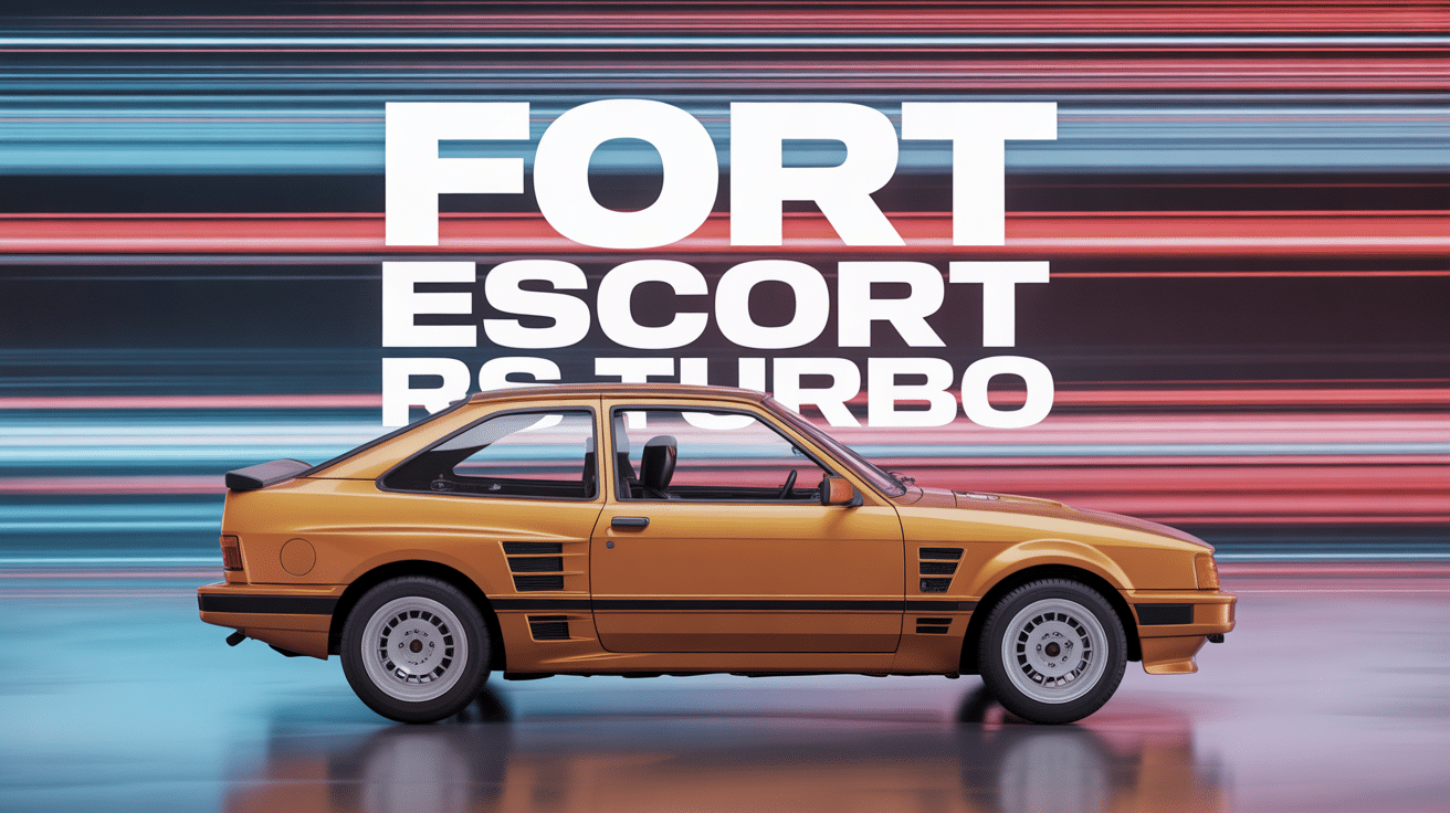 rs turbo ford escort compacte sportive avec becquet