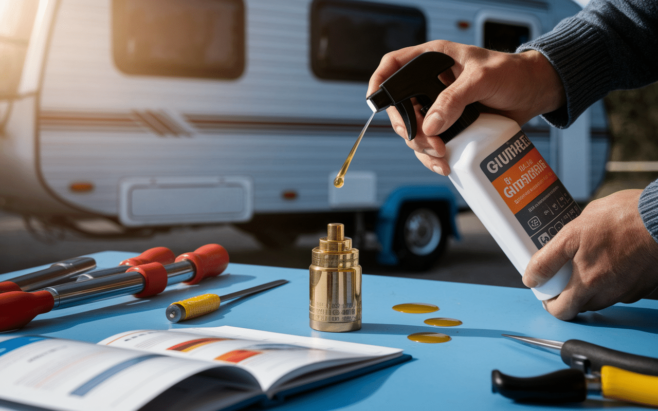 serrure camping-car fiat ducato entretien atelier lubrification