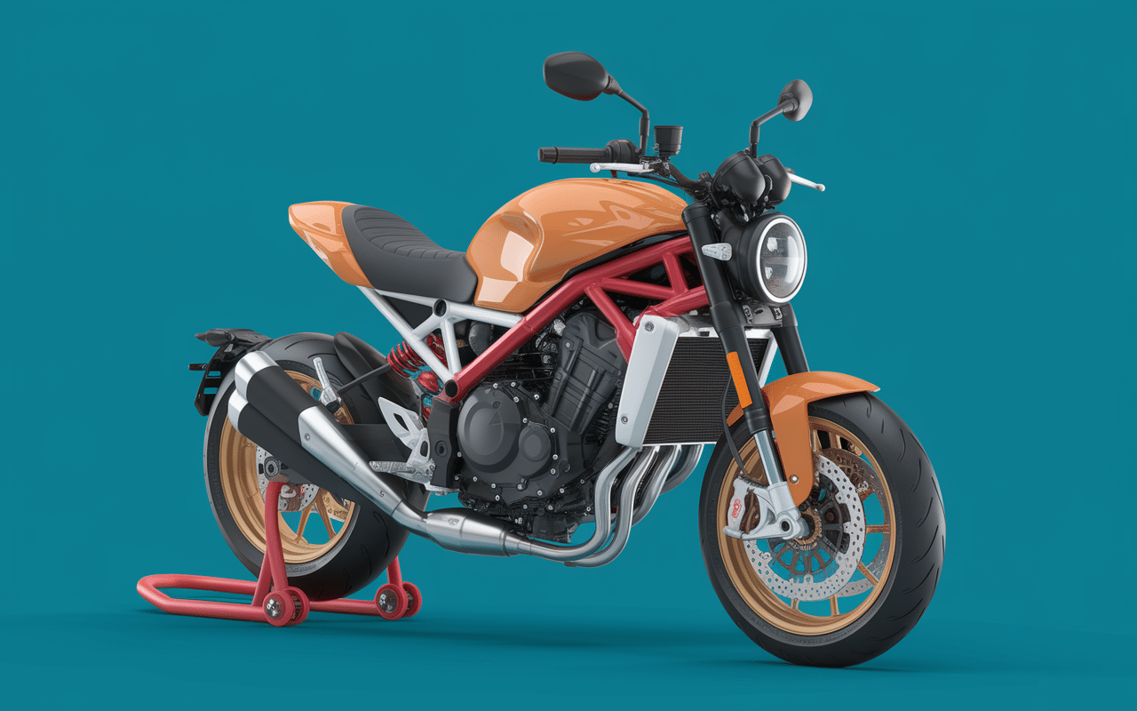 visualisation 3D simulation covering moto personnalisée