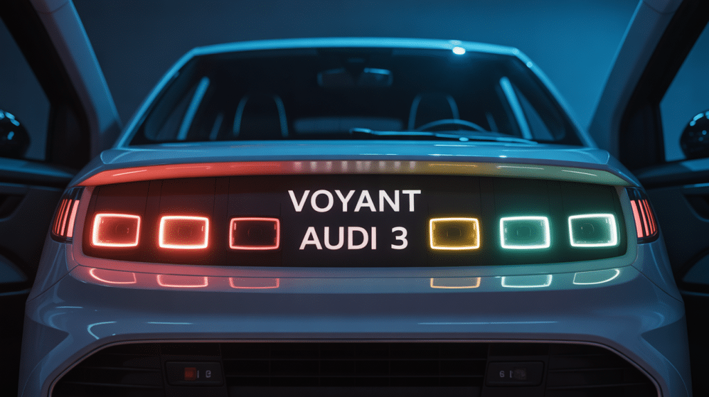 voyant audi a3 tableau de bord lumineux