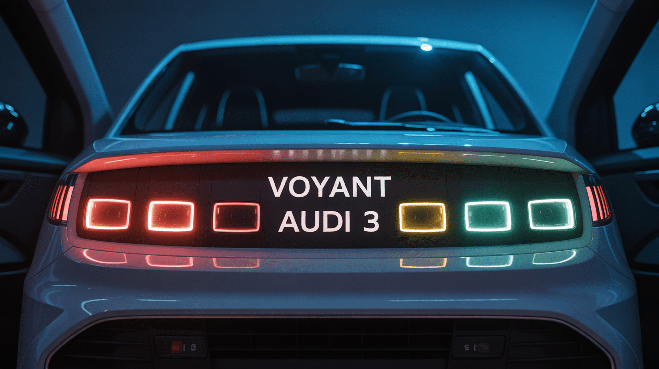 voyant audi a3 tableau de bord lumineux