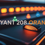 Tableau de bord avec voyant 208 orange allumé