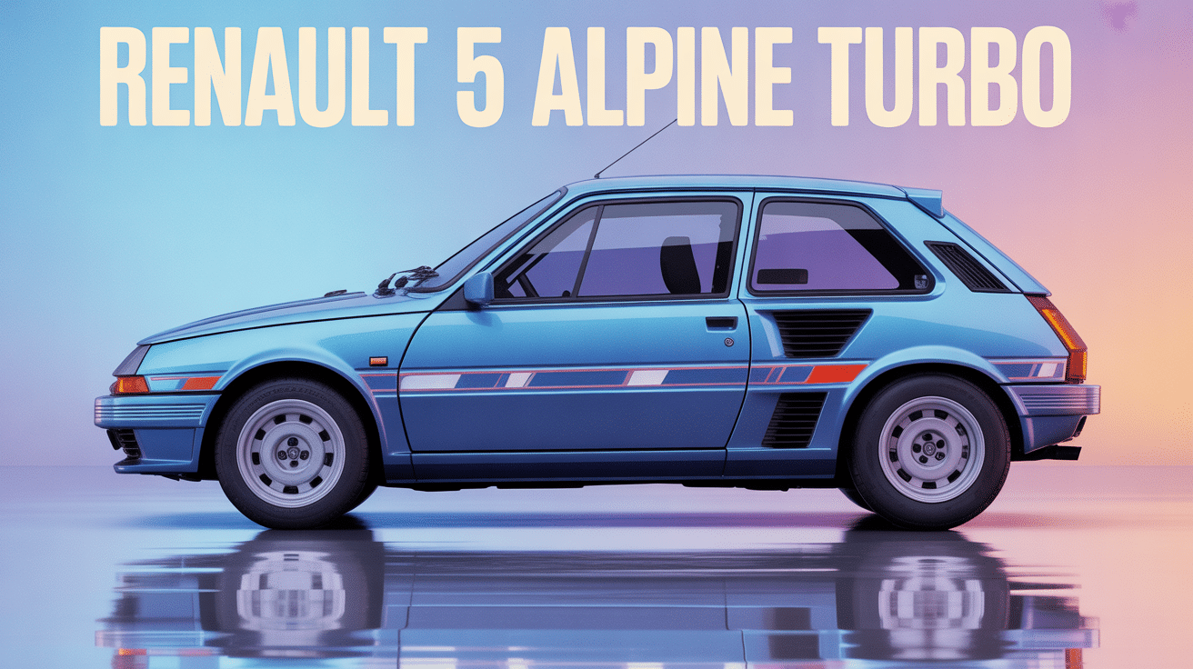 turbo r5 alpine turbo compacte bleue metallisee bande sportive