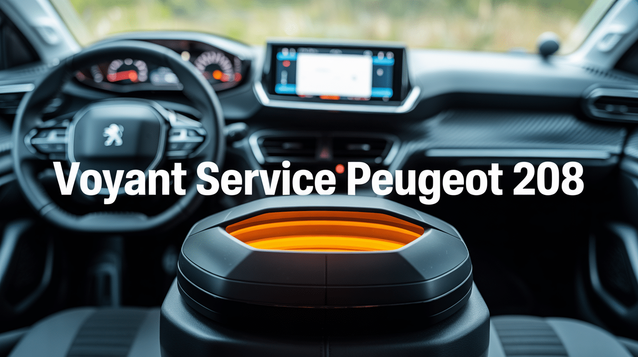voyant service peugeot 208 affiche sur tableau de bord