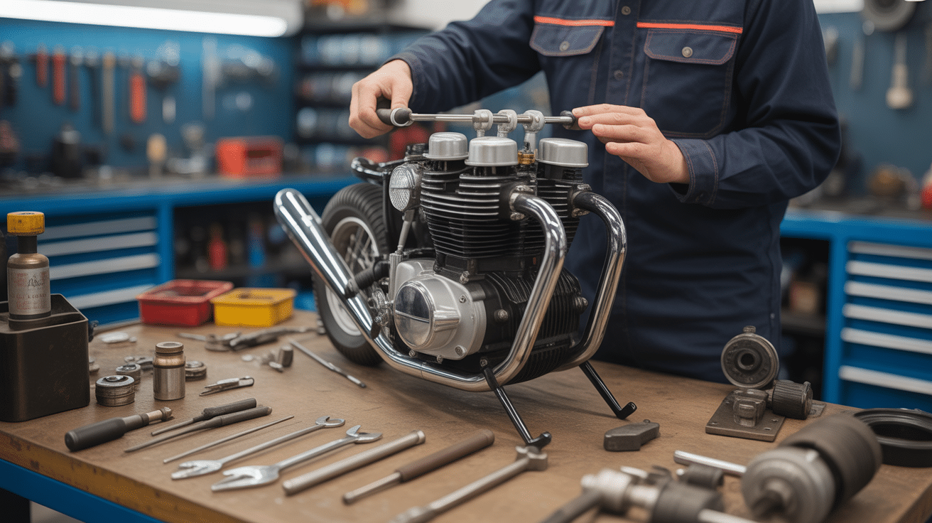 125 rm 2000 restauration atelier mécanique