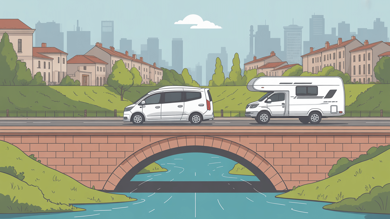 Meilleur van aménagé moins de 2m passe sous pont urbain