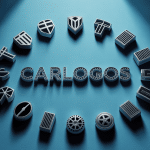 carlogo emblèmes automobiles cercle sur fond bleu