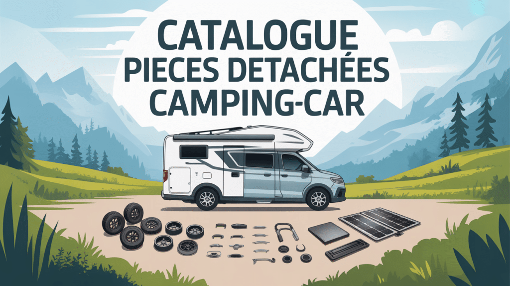 catalogue pièces détachées camping-car illustration moderne pièces autour