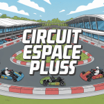 Vue aérienne circuit espace plus karting