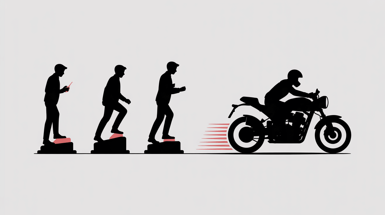 comment passer les vitesses en moto infographie passage rapport