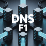 illustration f1 dns réseau servers connectés