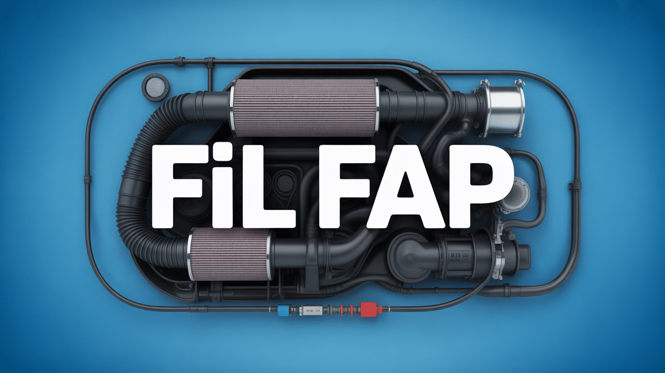 fil fap vue système échappement véhicule