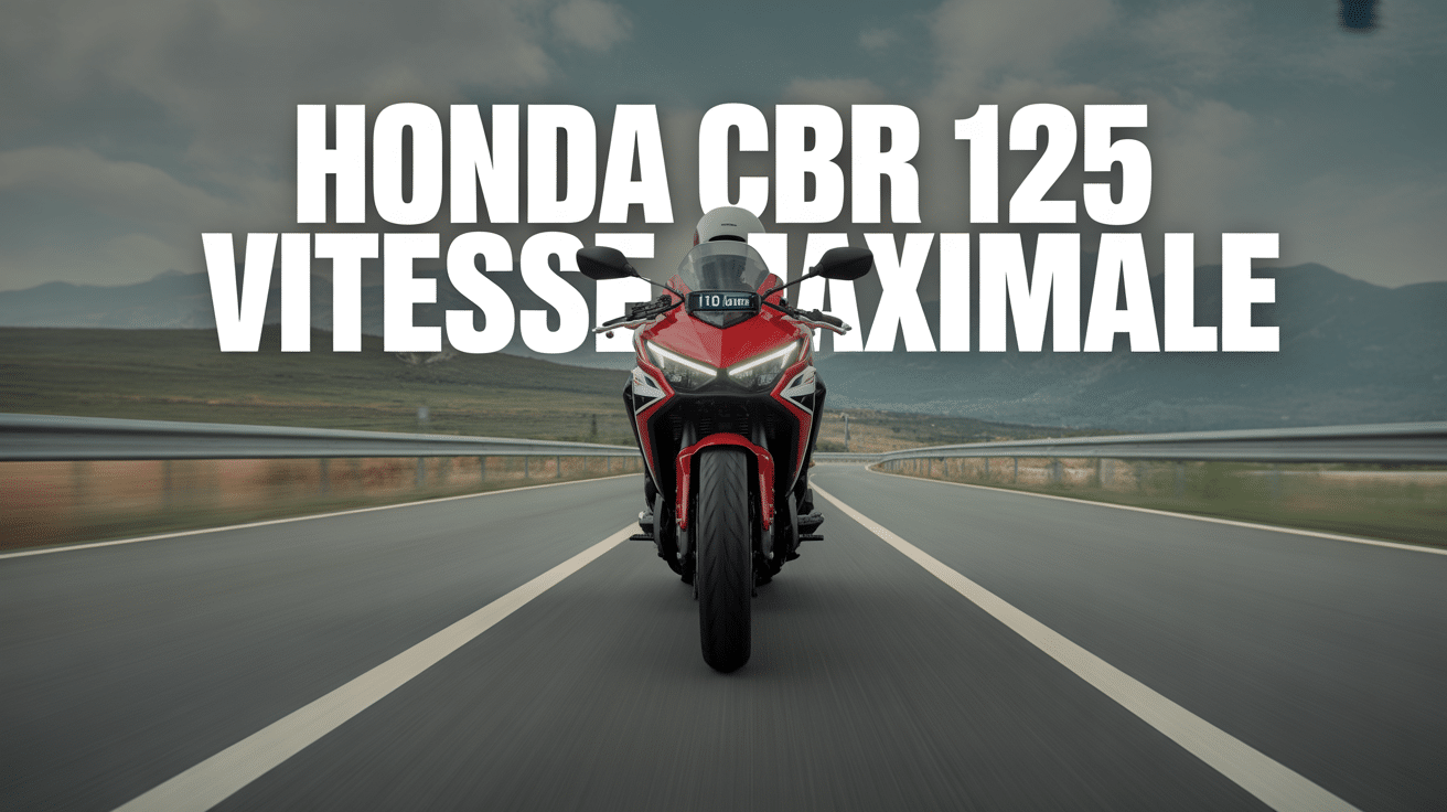 honda cbr 125 vitesse max sur route, compteur à 110 km/h