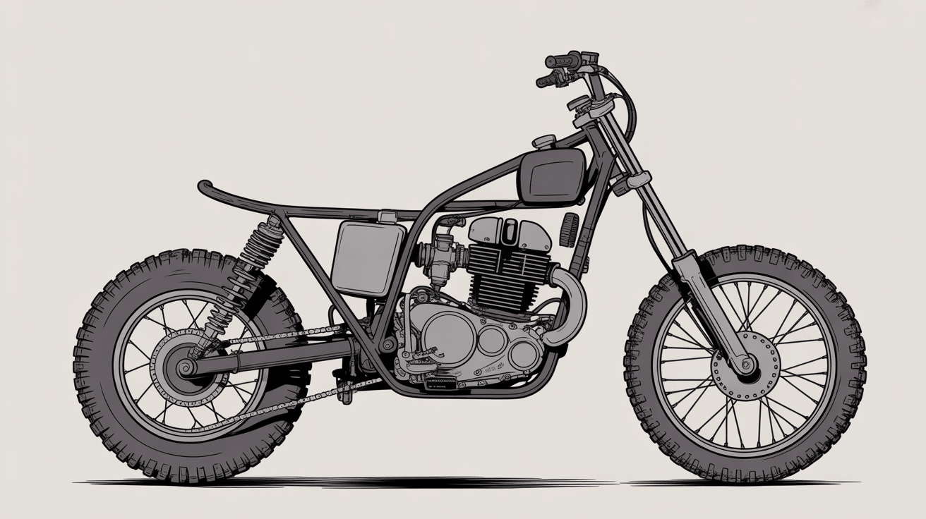 honda hm moteur tout terrain detail technique