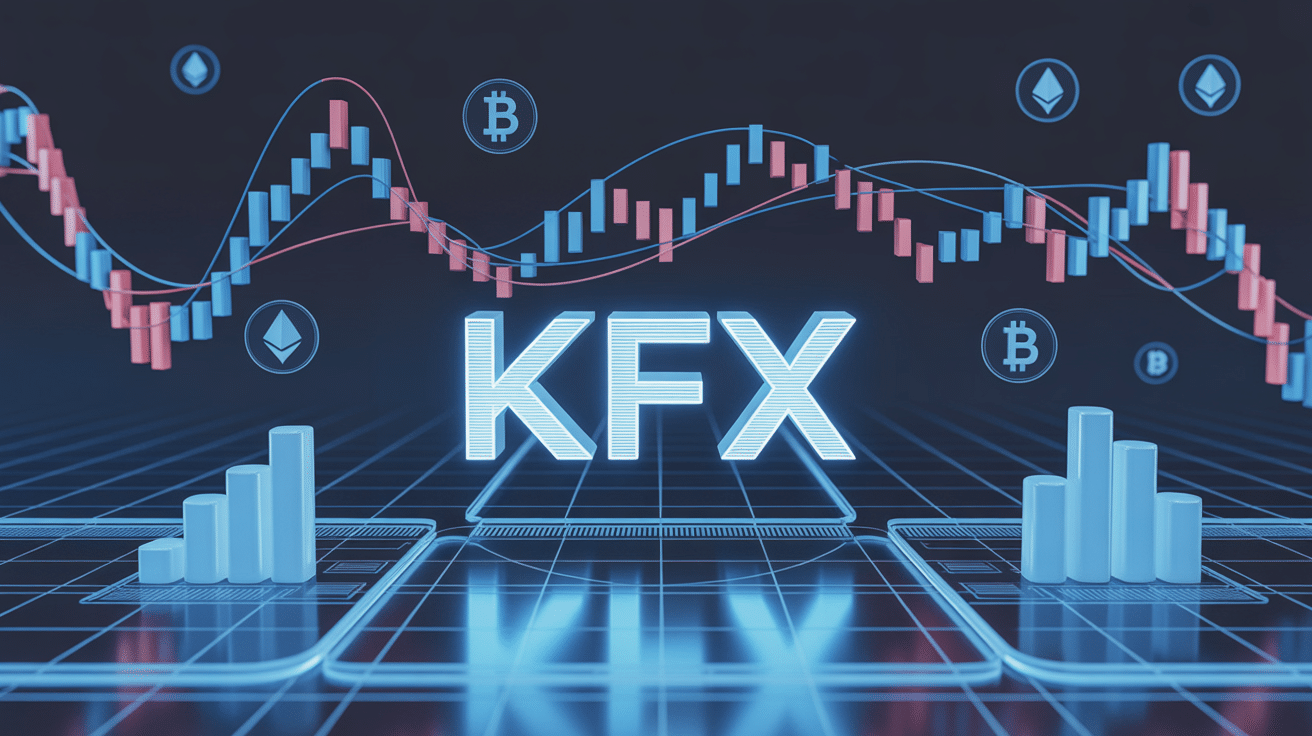 kfx graphiques financiers interface digitale blockchain