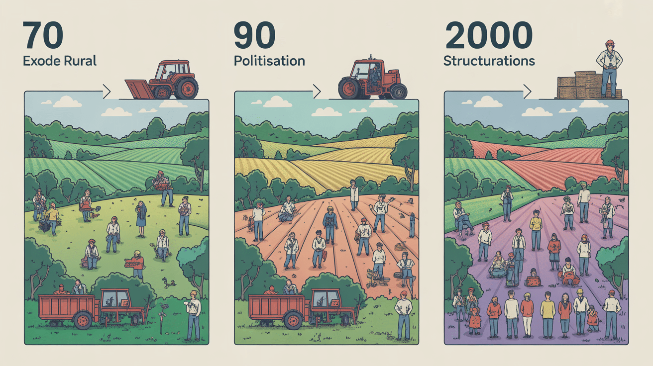 Frise landiste évolution territoire rural