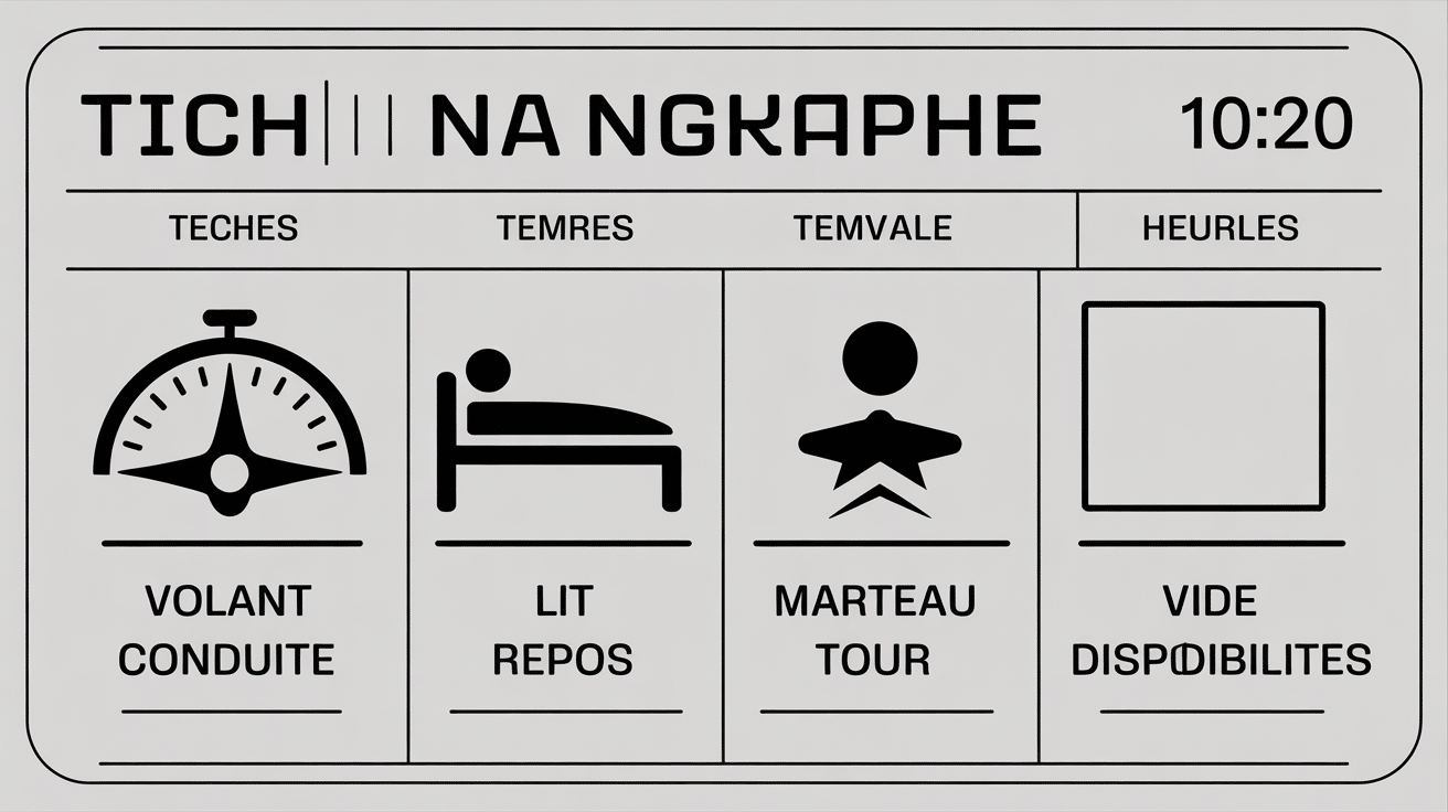 Symboles lire un ticket chronotachygraphe key