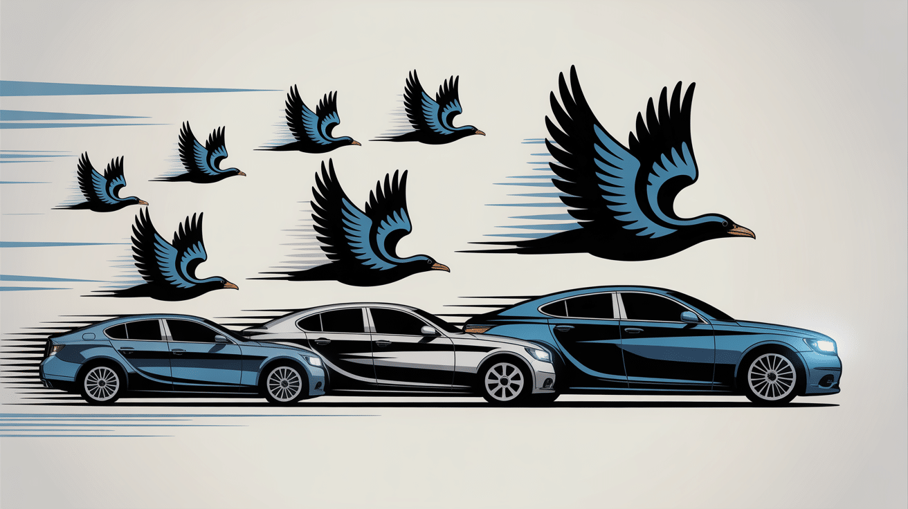 illustration logo voiture ailes symbole liberté