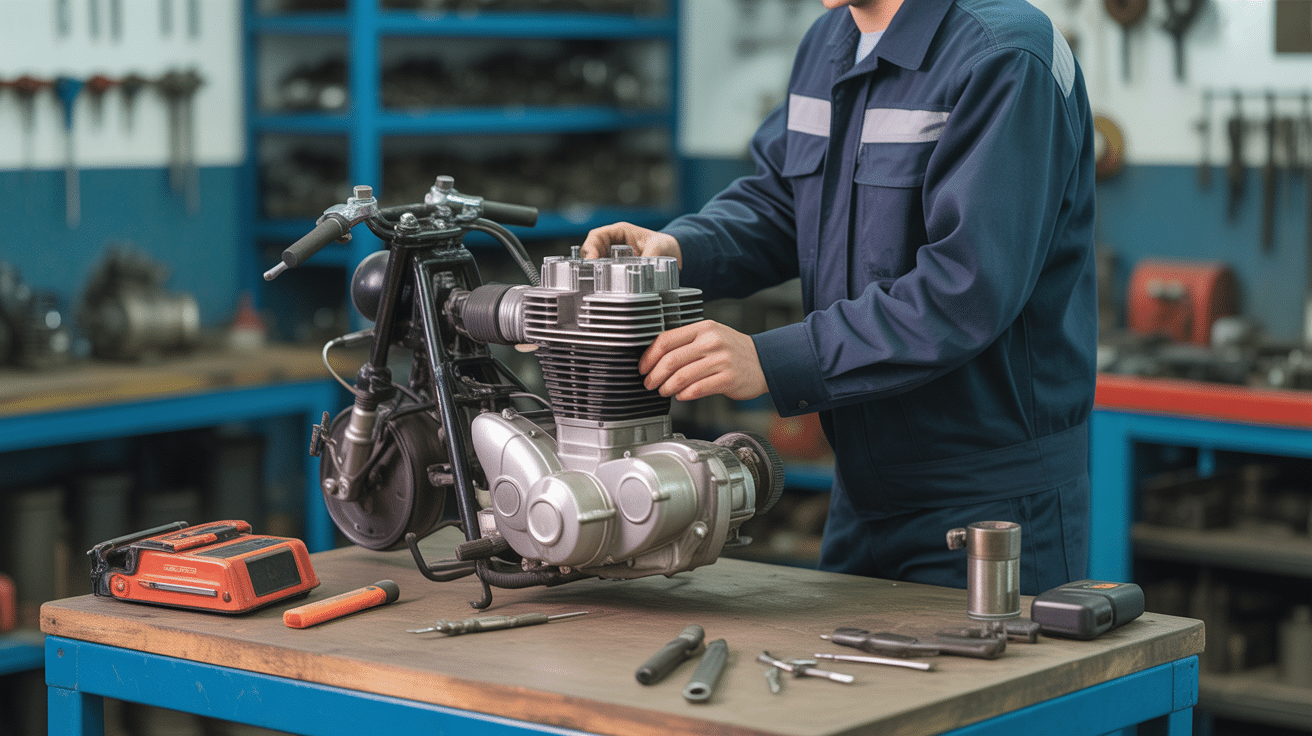 Installation 70 Athena AM6 entretien moteur AM6