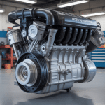 Vue coupe moteur puma ford transit atelier