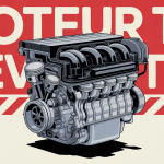 Vue coupe moteur tsi à éviter chaîne pistons turbo