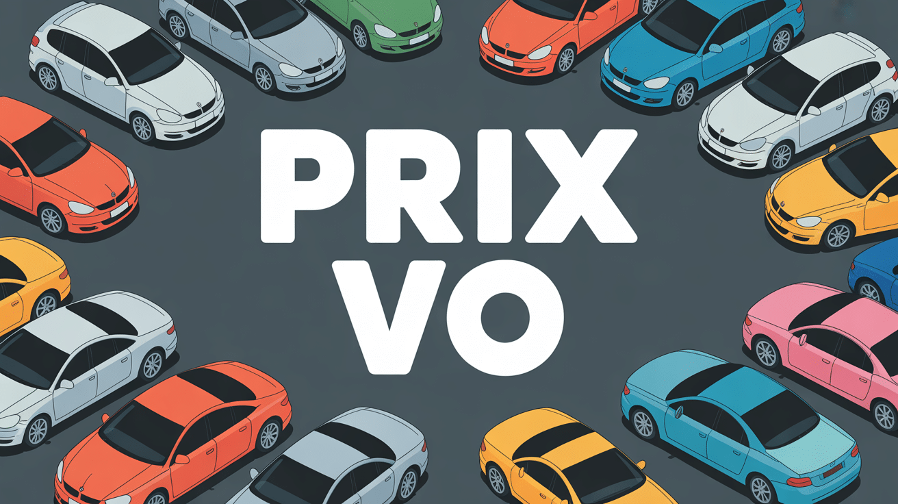 illustration parking voitures occasion prix vo