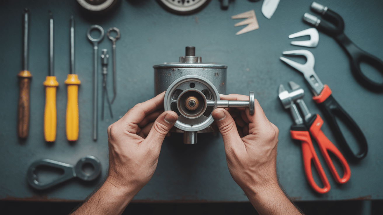 reglage carbu ajustement vis tournevis et outils