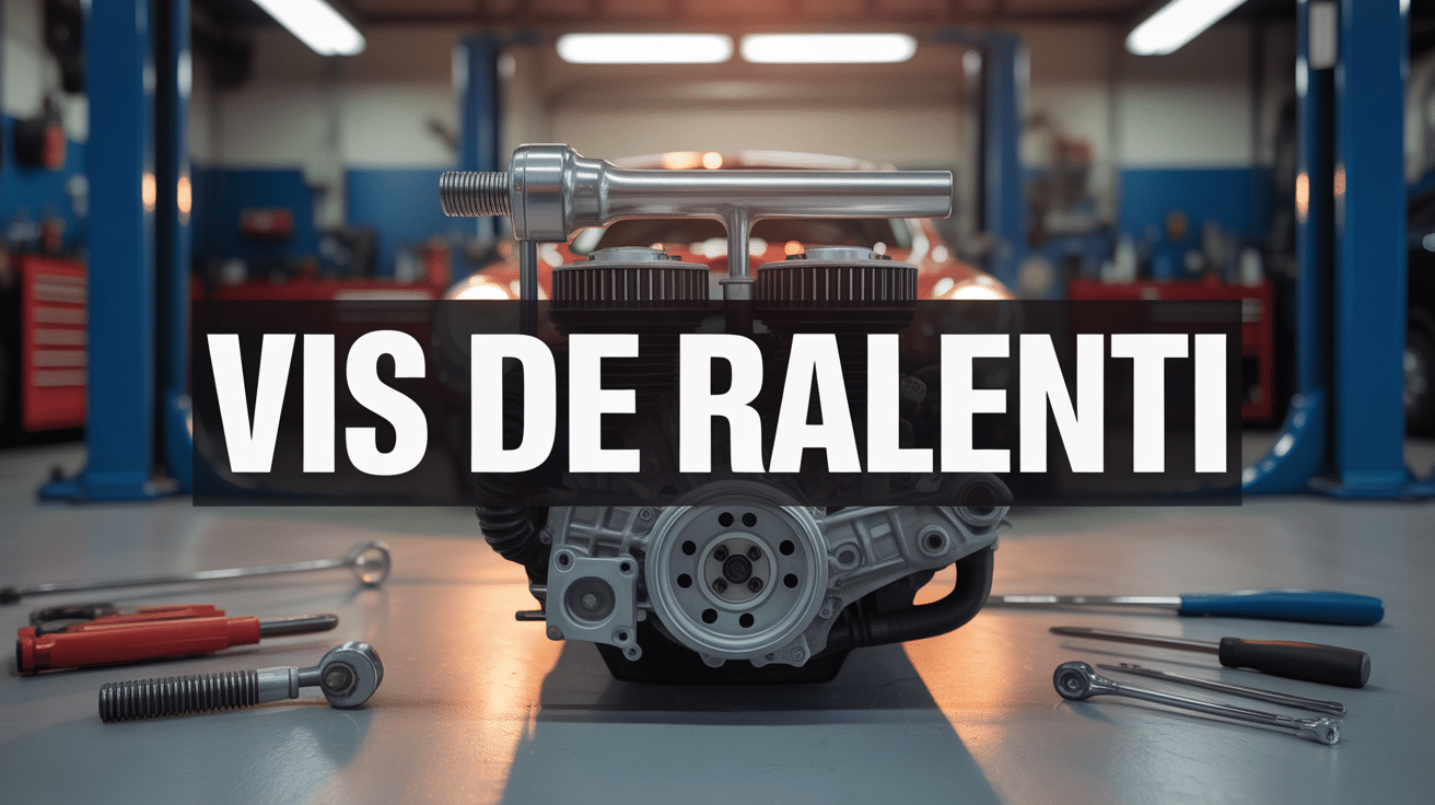 gros plan vis de ralenti moteur outils garage