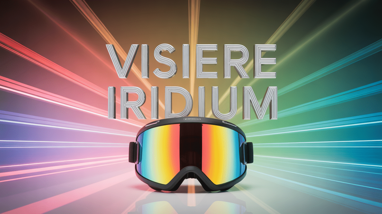 visière iridium reflet doré bleu casque moto