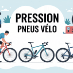 air for bikes cycliste règle pression pneus, cadre, pompe et manomètre