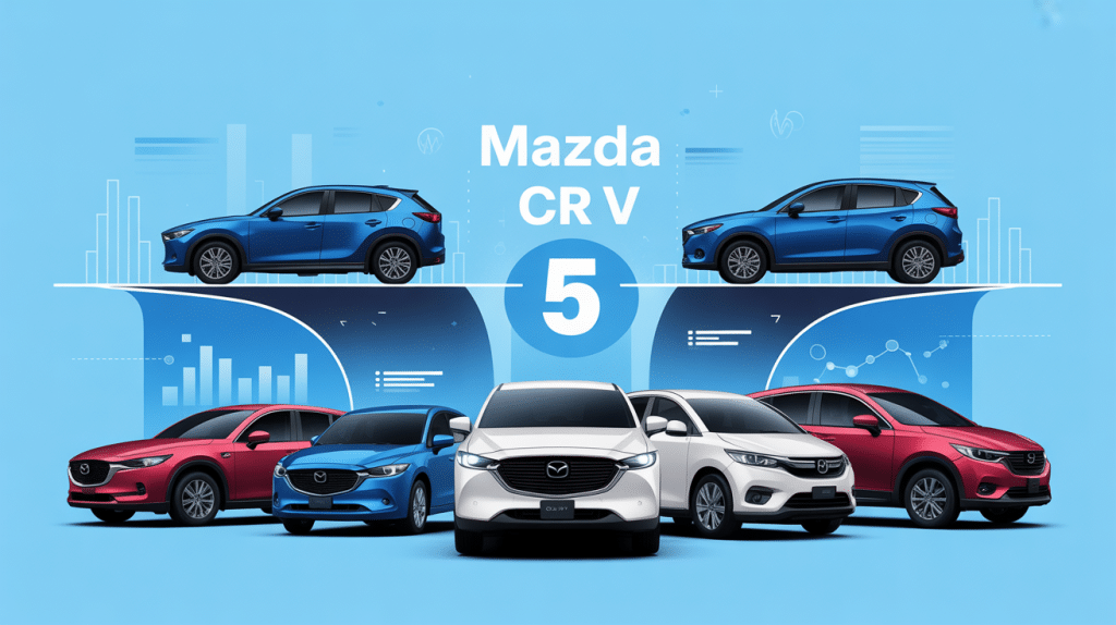 Comparatif mazda cr v 5 CX 5 CR V monospace