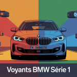 liste des voyants bmw serie 1 tableau de bord stylisé