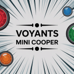 Liste voyant mini cooper avec tableau de bord en couleur