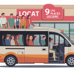 location 9 places leclerc illustration groupe devant agence