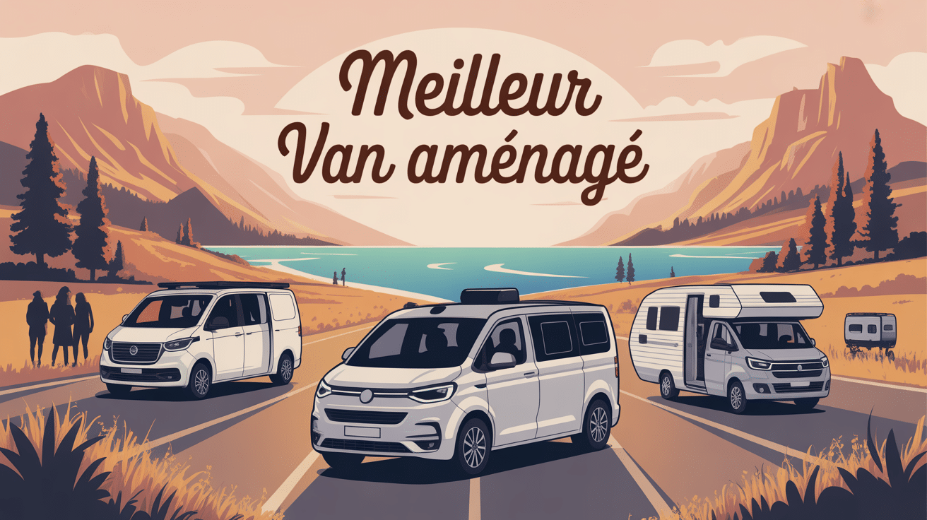 meilleur van aménagé différents styles véhicules route stylisée